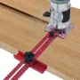 4 in 1 Router Milling Groove Bracket Cabinet Hardware Jig Aluminum Router Circle Cutting Jig Punch-Router Milling Groove Bracket