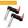 ENJOYWOOD 2 Pack 19mm 20mm Bench Dog Hold Down Quick Clamps Stainless Steel MFT Table T-Track Guide Rail System Clamps For MFT Table / T-Track / For Makita / Festool Guide Rail