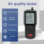 JD-3002 Hava Kalitesi Dedektörü CO2 HCHO TVOC Sıcaklık Nem Ölçüm Cihazı CO2 Ölçer Çok İşlevli Hava Kalitesi Analizörü