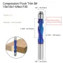 1/2\ Shank Woodworking YK20 Carbide CNC Router Bit Blue Coated Compression Flush Trim Mill for Slotting and Trimming