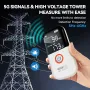 Medidor EMF atualizado NOYAFA Sonda de radiação de campo eletromagnético recarregável com display LCD de alta precisão para caça fantasma em casa e escritório Sinais WiFi 5G Bateria de 700mAh