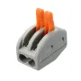 Excellway® ET20 10Pcs 2 Pins Spring Lever Terminal Block Electric Cable Wire Connector