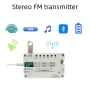 Multifunction Stereo FM Transmitter 76MHz-108MHz Frequency Range Bluetooth Audio Receiver Lithium Battery AUX USB Input Long Range FM Transmission