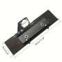 Angle Grinder 45-Degree Chamfer Cutting Tool 201 Stainless Steel Silver/Black 90x340mm Compatible with 100-Type Grinders Professional Tile Cutter