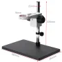 Mustool 7X-45X Binocular Stereo Microscope 4K Camera HDM LED Light for Phone Repair Soldering 24MP CMOS Sensor 100mm Working Distance