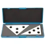 2PCS Solid Angle Plates Set 30-60-90 & 45-45-90 Degrees Precision +/- 20 Seconds Machinist Tool High Quality Metal