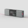 AtuMan DUKA LI1 2 em 1 transferidor a laser duplo, régua de nível digital recarregável, medição de linha de ângulo arbitrário de 360 graus