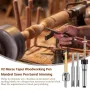 Woodworking Pen Mandrel Saver Pen Making Kit #2 Morse Taper Shank with 7mm Drill Bit Mill Cutter Head for Pen Turning Woodworking Lathe Accessory
