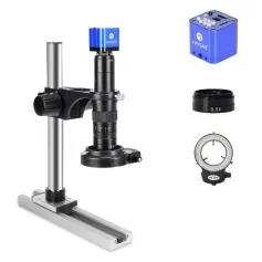 HAYEAR HY-5100 24MP Digital Microscope Camera 180X Lens HDM USB LED Ring Light for Mobile Phone Repair Soldering Tools