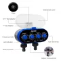 Aqualin Ball Valve Two Outlet Automatic Garden Irrigation Controller with Four-Dials Water Timer 0 Pressure Waterproof High-Impact Construction Ideal for Efficient Watering Management
