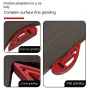 Aluminum Alloy Hand Sander with Adjustable Sandpaper Clamp Hand-Polished Sandpaper Holder for Corners / Curves / Flat Surfaces