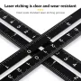 6/9/12 Fold Aluminium Alloy Angle Ruler Finder Measuring Ruler Perforated Mold Template Tool Locator Drill Guide Tile Hole