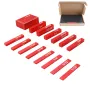 15pcs Woodworking Precision Aluminum Alloy Setup Bars Positioning Blocks Height Gauge Right Angle Tools for Router Table Saw Accessories