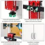 Adjustable Aluminum Alloy Cabinet Door Positioner Clamp 5-45mm One-Hand Operation for Most Cabinet Doors Includes 10mm Sleeve Easy Installation