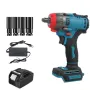 Chiave elettrica ad alta potenza a doppio uso da 520 N.M con testa di conversione multifunzionale, set completo di 26 punte, batteria ad alta resistenza da 15000 mAh, essenziale per il fai da te e il cantiere.