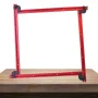 Adjustable Aluminum Router Jig Frame 53cm Square Router Template Guide 0-500mm Groove Router Jig for Woodworking