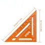 Aluminum Alloy Carpenter Precision Woodworking Triangle Measuring Ruler Rafter Square Measuring Layout Tool Multi-angle Woodworking Scriber Circle Drawing Metric Scale