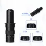 HAYEAR Versatile 0.3X 0.5X 2X Barlow Lens Set for C-MOUNT Industrial Microscope 42mm Mounting Thread Enhanced Precision High Magnification Imaging