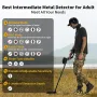 USA Direct Metal Detector Waterproof Professional Gold Finder with LCD Display 10\ Coil Advanced DSP Chip Deep Detection Treasure Hunter