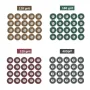40 Pack Abrasive Buffing Polishing Wheel Set 1 Inch Fine Medium Coarse Grit Rotary Tool Accessories Rust Removal Metal Jewelry Polishing
