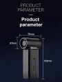Mini Turbo Fan 130,000PM Peak 35 m/s Wind Speed 2000mAh Battery 4 Speed Settings Cordless Powerful Hair Dryer and Dust Remover
