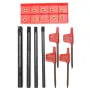 4pcs 6/7/8/10mm SCLCR06 Turning Tool Holder Lathe Boring Bar With 10pcs CCMT060204 Inserts