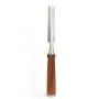 20mm Piercing Shank Woodworking Chisel Chrome Vanadium Steel African Rosewood Handle Flat Chisel for Woodworking and Carving