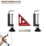WoodworkPro 90° Triangle Ruler with Positioning Block Right Angle Clamp Frame Clamp G-Clamp and Woodworking Tools for Precision Woodworking