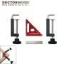 WoodworkPro 90° Triangle Ruler with Positioning Block Right Angle Clamp Frame Clamp G-Clamp and Woodworking Tools for Precision Woodworking