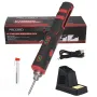 Cordless Soldering Iron LD006A 1800mAh Rechargeable Tool Adjustable Temperature 200-480°C Portable USB Quick Heat-Up Soldering Kit for Welding and Repairs