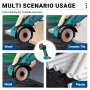 Brushless Motor Cordless Angle Grinder 20V 945W 0-19000 RPM Variable Speed 75mm Grinding Slicing Tool for Wood Metal Ceramic Plastic Edge