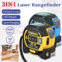 3 In 1 40M/60M Laser Tape Measure Rangefinder 5m Tape Ruler Infrared High-precision Intelligent Electronic Ruler Building Distance Meter