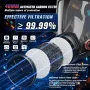 Gas Mask Survival Nuclear and Chemical Full Face Gas Mask with 40mm Activated Carbon Filter and 6001 Filter 6800 Respirator Mask for Gases Vapors Dust Chemicals