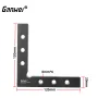 GANWEI 120x120mm Carpenter Square Ruler 90 Degree Right Angle Ruler Alluminum Alloy L Ruler Woodworking Measuring