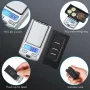 1PCS 0.01g Accuracy Mini Electronic Digital Pocket Scale 100g 200g Key Style Portable Precision Weighing LCD Backlit Display For Jewelry Gold Sterling Jewelry Herb Food