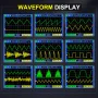 ET853C 3-in-1 2CH 70Mhz Oscilloscope Multimeter Signal Generator 3-In-1 200Msps Sampling Rate Bandwidth Dual Channel Color Screen Rechargeable Battery Auto Range Test Data Storage
