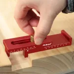 Aluminum Alloy Depth Gauge 5-40mm Gaps Gauge Woodworking Saw Gap Measuring Tool for Cutting Slotting Precision Metal Construction