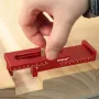 Aluminum Alloy Depth Gauge 5-40mm Gaps Gauge Woodworking Saw Gap Measuring Tool for Cutting Slotting Precision Metal Construction