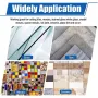 8PCS Glass Cutter Tool Kit Chrome Vanadium Steel Professional Glass Pliers Carbide Tip Cutter 0.079in to 0.787in Stained Glass Cutting Set