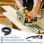Track Saw Guide Rail Guard Strip 200CM Adhesive Rubber Strip Anti-Crack Replacement Tape Woodworking Accessory for Precise Cutting