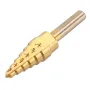 Drillpro 6PCS Premium Titanium-Coated HSS 4241 Step Drill Bit Set by Pro-Drills Variety Pack (1/8\ to 1-3/8\) High-Speed Steel Center Punched Design Ideal for Woodworking and Home Improvement