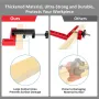 6Pcs/Set Aluminum Alloy Square Corner Clamps 90 Degree Right Angle Positioning Square Measuring Ruler Woodworking Clamps for Picture Frame Cabinet Boxes Drawers