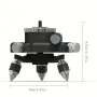 HILDA Tripod Stand for Laser Level 360° Rotatable Aluminum Alloy Bracket Base 1/4'' Interface Fine Adjustment Tripod Stand