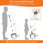Nut Collector Rolling Garden Nut Harvester Telescopic Handle 1-Gallon Capacity Aluminum Alloy Stainless Steel Wire Cage for Pecans Walnuts Acorns Golf Balls