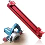 Circular Saw Guide Rail Aluminum Alloy Adjustable Base Compatible with 4 Inch Marble Cutter Precision Cutting Tool Woodworking Accessories Rust Resistant Light Weight