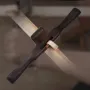 Flat/Round Bottomed Ebony Hand Plane 265mm Round Handle Straight Line Type Wood Planer Woodworking Trimming Push Plane Tools