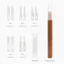 GANWEI MG0-000-0073F Model Carving Knife High Carbon Steel Blades Brass Beech Wood Handle Precision Craftsmanship Art Tool