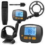 USA Direct GC1071 Metal Detector Waterproof IP68 with Advanced DSP Chip 10 Inch Coil 5 Search Modes LCD Display Best Gold Detectors for Treasure Hunting