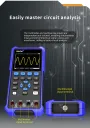 OWON HDS241/HDS271 ハンドヘルドオシロスコープ 40MHz/70MHz 250MSa/s 3-in-1 マルチメーターと波形発生器付き LCDスクリーン ポータブルテストツール