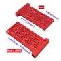 Woodworking Scribe Metric/Inch Precision T-Ruler Aluminum Pocket Marking Gauge Carpentry Cross Calibration Hole Scribing Ruler